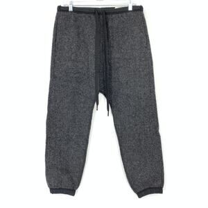 R13 Surplus Dropped Crotch Sweatpants Mens Size Medium Gray Black Jogger NEW